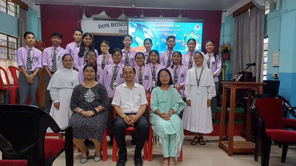 Celebration of World Population Day 2024 in Don Bosco Colege, Tura