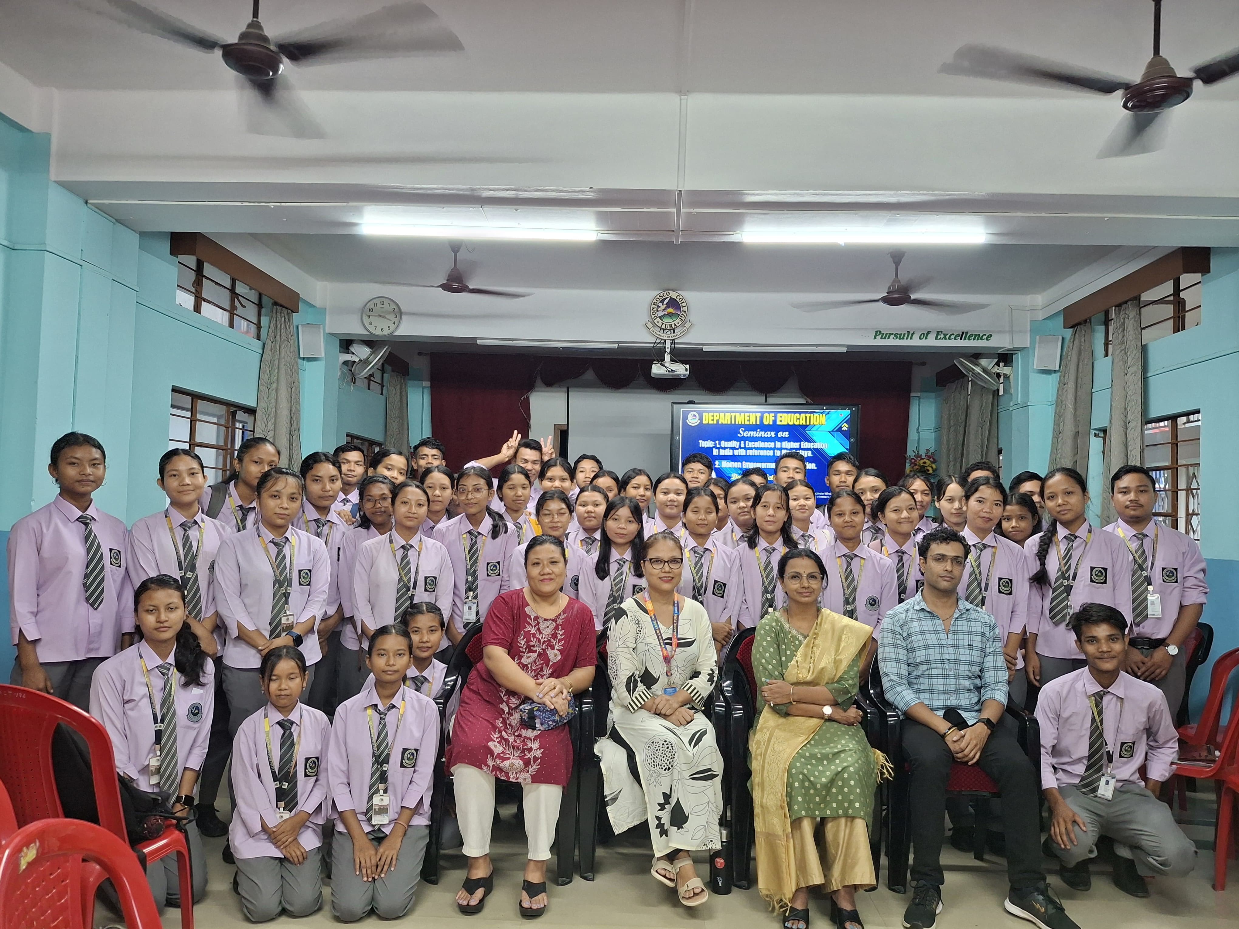 Departmental Seminar Organised by Department of Education, Don Bosco College, Tura