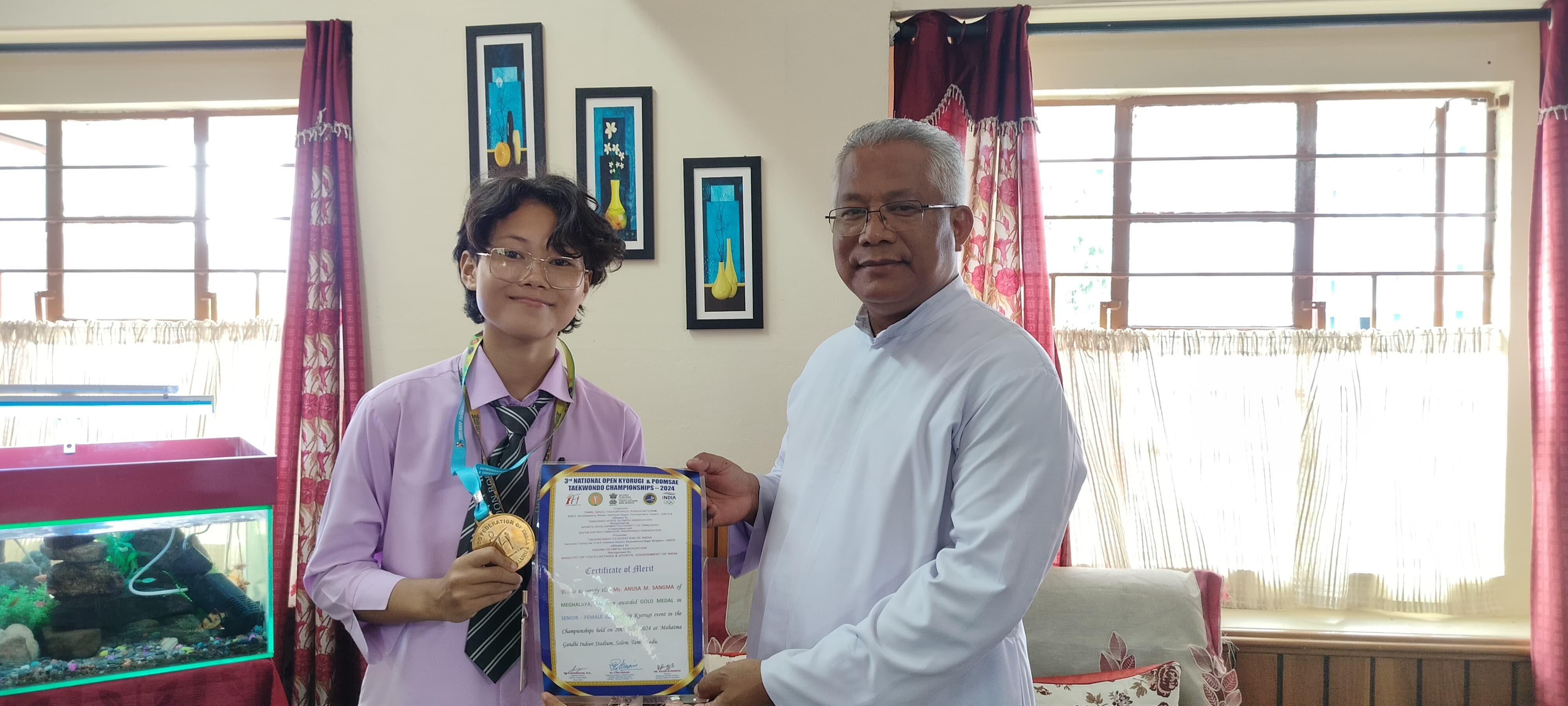 Hearty Congratulations to Ms Anusa M Sangma, student of Don Bosco College Tura